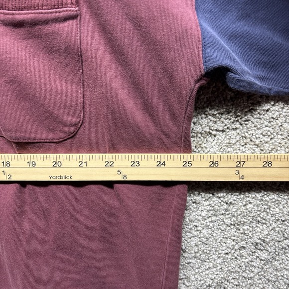 Vintage Eddie Bauer Sport Shop Mens XLT Shirt Color-Block 1/4 Zip Pocket 90s Y2K - Picture 5 of 12